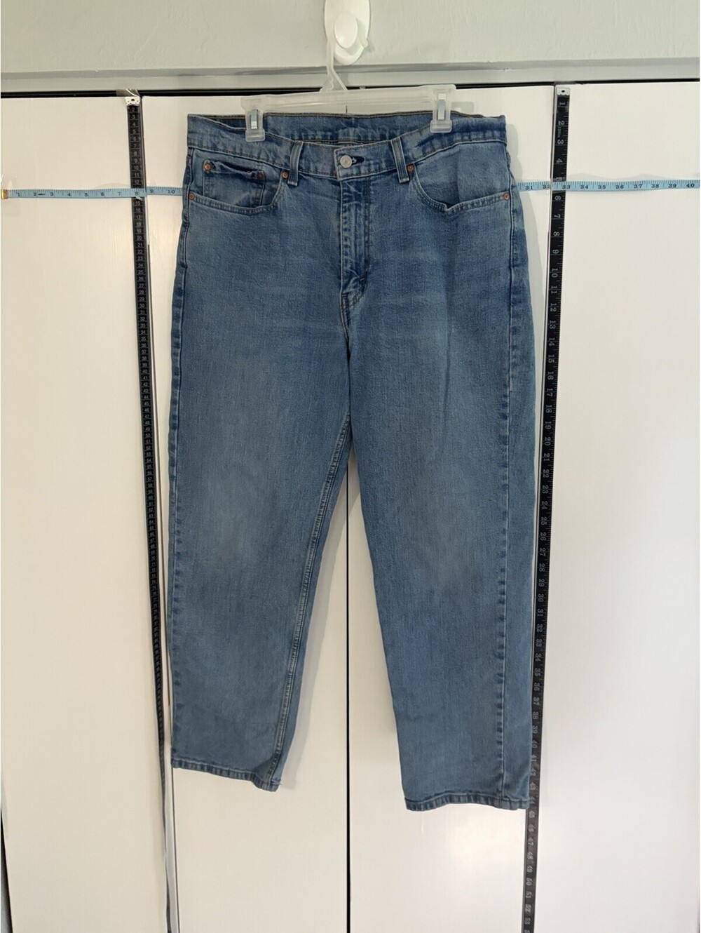 Vintage 90s Y2K Levi's 550 Relaxed Fit Jeans 36x30 Medium Wash Made in Egypt 100